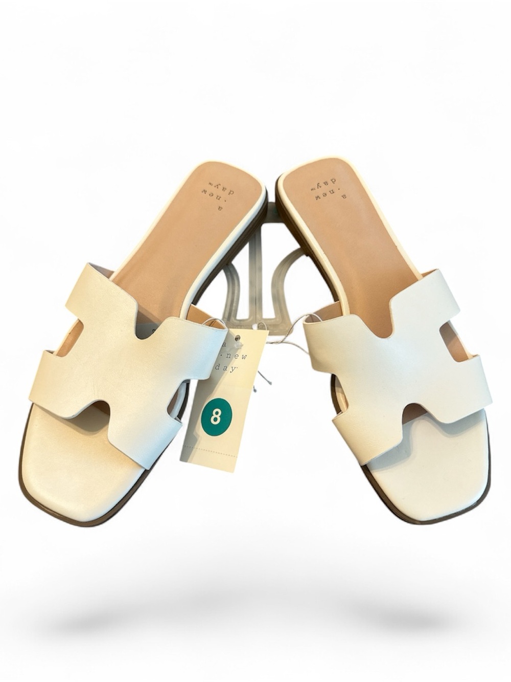 a new day White Cutout Slide Mules
